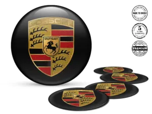 Porsche Decal Rims Edition Custom Wheel Emblems